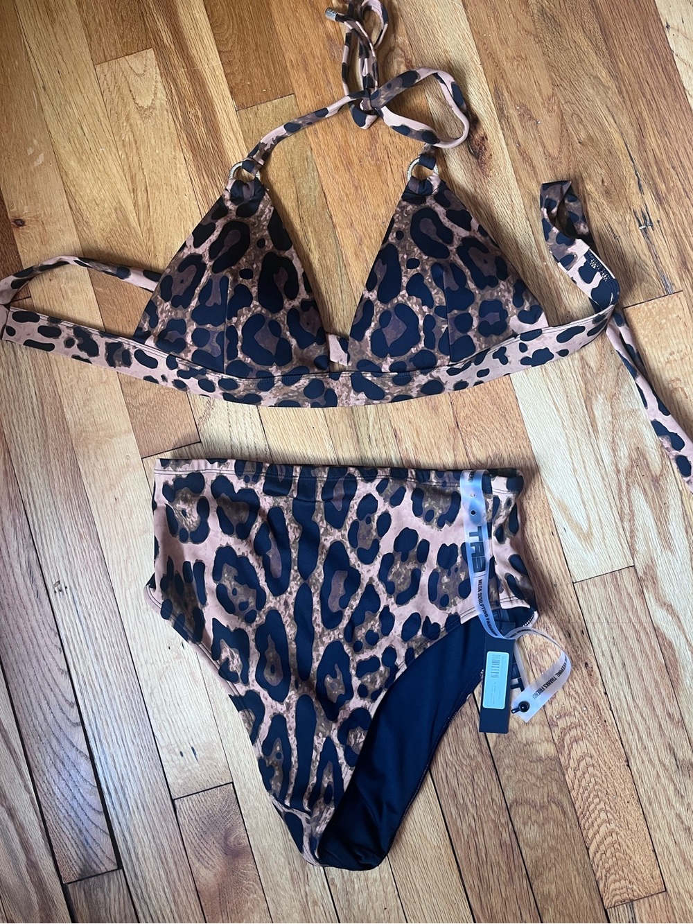 Ta3 high waist cheeky bikini set new size medium